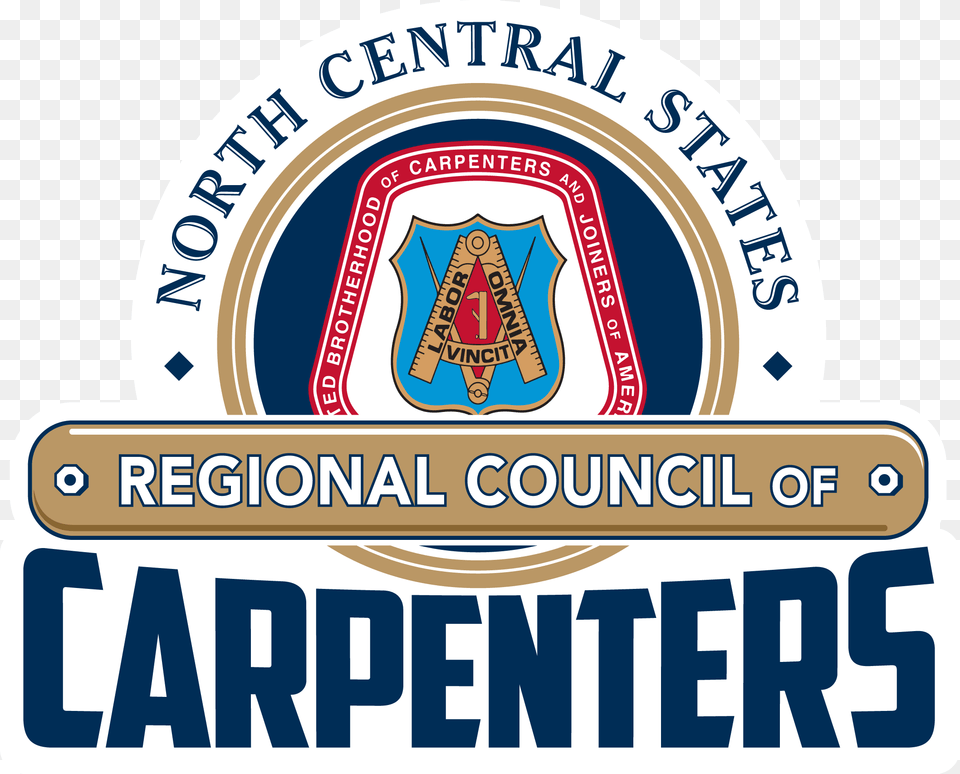 North Central States Regional Council Of Carpenters, Badge, Logo, Symbol, Emblem Free Transparent Png