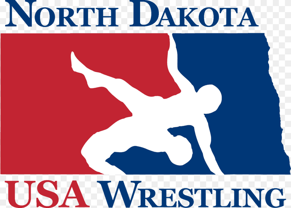 North Dakota Usa Wrestling Folkstyle State Championship North Dakota Wrestling Logo, Judo, Martial Arts, Person, Sport Free Png