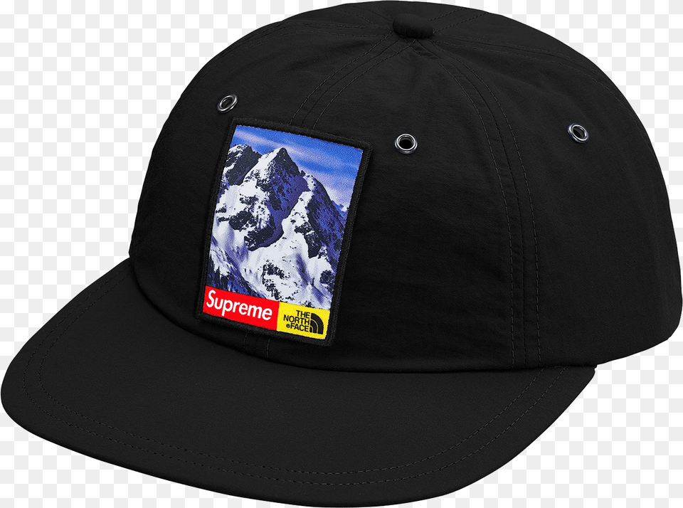 North Face Mountain 6 Panel Hat Cap Supreme North Face Collab Hat, Baseball Cap, Clothing, Adult, Wedding Free Png Download