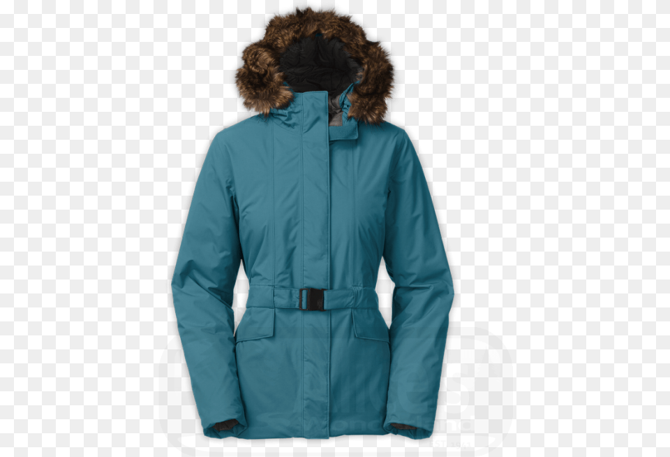 North Face Teal Womens Dunagiri Parka, Clothing, Coat, Jacket, Hood Free Transparent Png