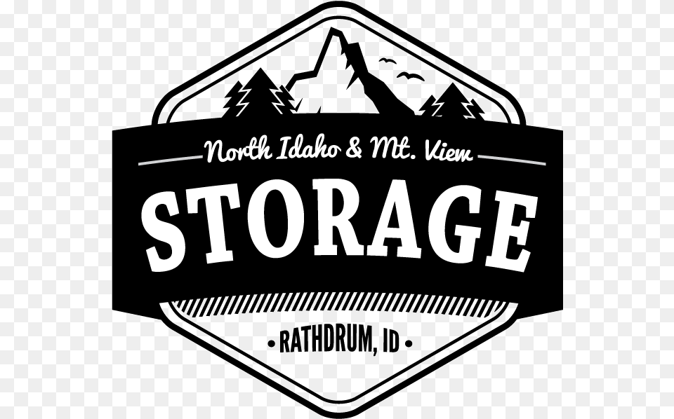 North Idaho Storage Sign, Logo, Badge, Symbol Png Image
