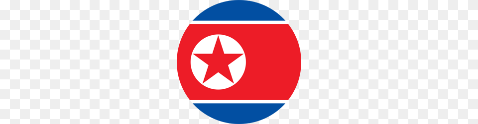 North Korea Flag Icon, Star Symbol, Symbol, Logo Png Image