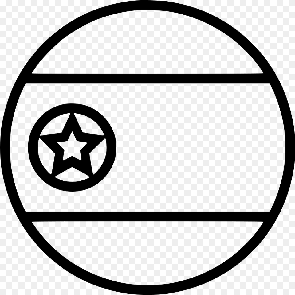 North Korea Flag Web Symbol, Logo, Star Symbol Png