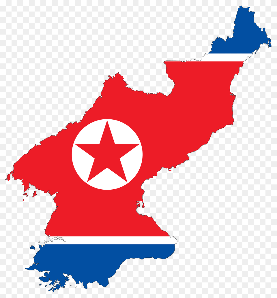 North Korea Map Flag With Stroke Clipart, Symbol, Nature, Outdoors, Sea Png