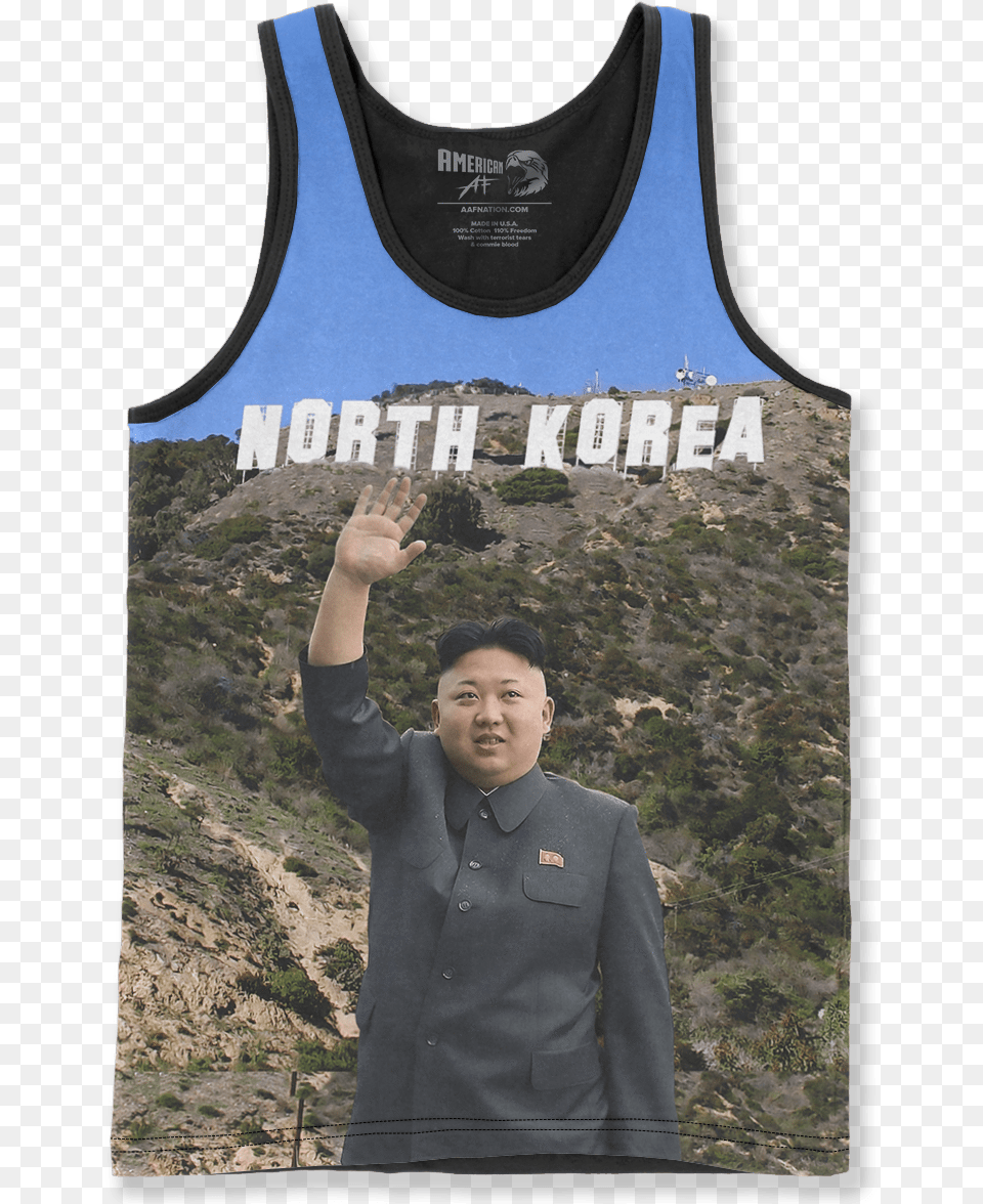 North Korea Sign Hollywood Sign, Adult, Male, Man, Person Png Image