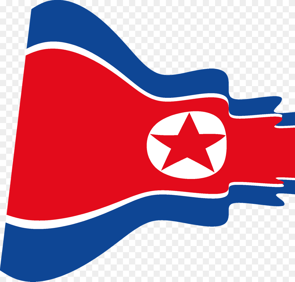 North Korea Wavy Flag Clipart, North Korea Flag Png Image
