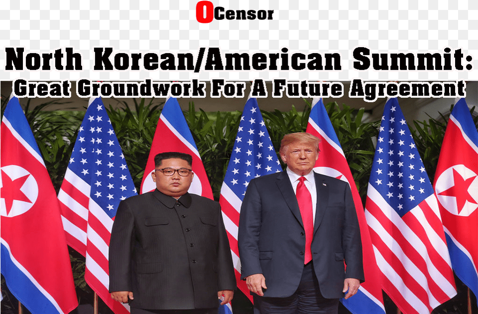 North Koreanamerican Summit Kim Jong Un, American Flag, Person, Flag, People Free Transparent Png