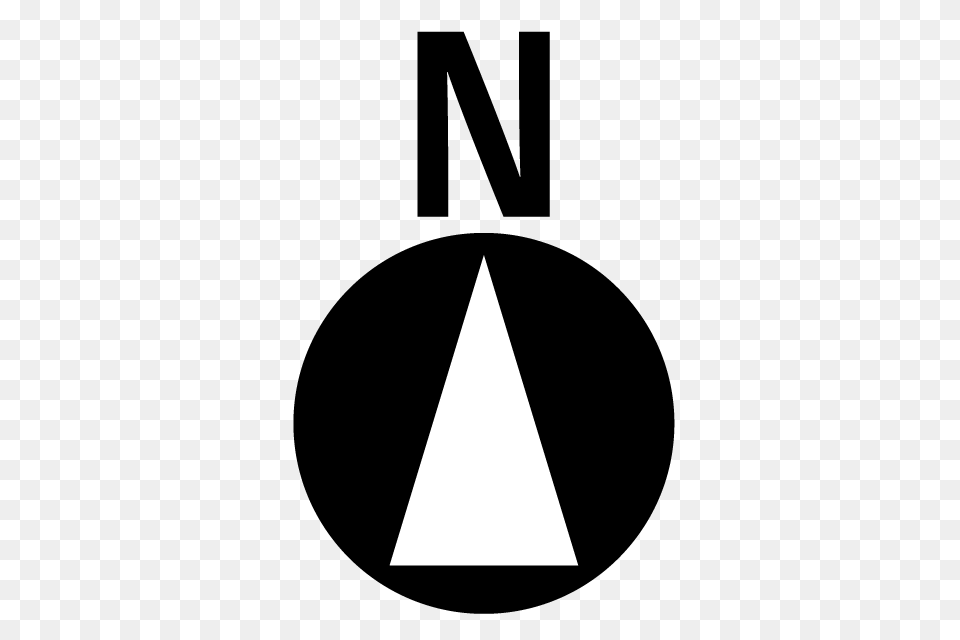 North N Map Mark Icon Clip Art Material, Triangle Free Png