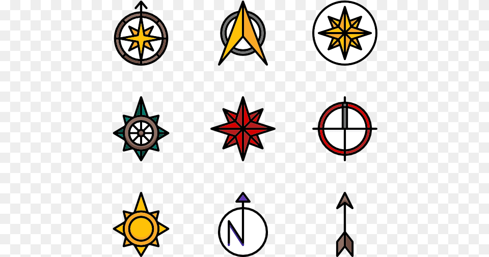 North Points North Vector, Star Symbol, Symbol Png