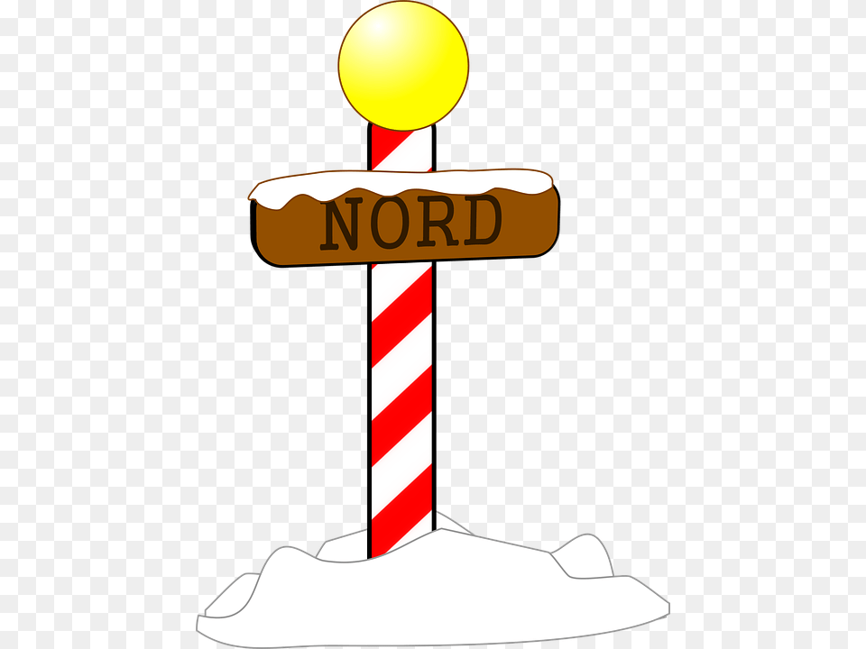 North Pole Arctic Christmas Pole Winter Holiday Cross, Food, Sweets Free Png Download