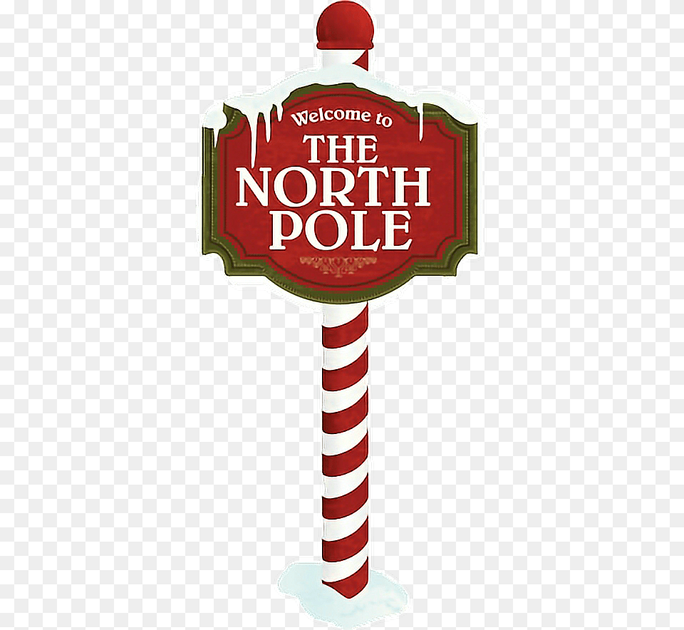 North Pole Clipart Scenery North Pole Sign Santa, Book, Publication, Symbol, Cross Free Png Download