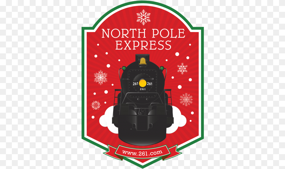 North Pole Express Formiik, Advertisement, Transportation, Train, Railway Png Image