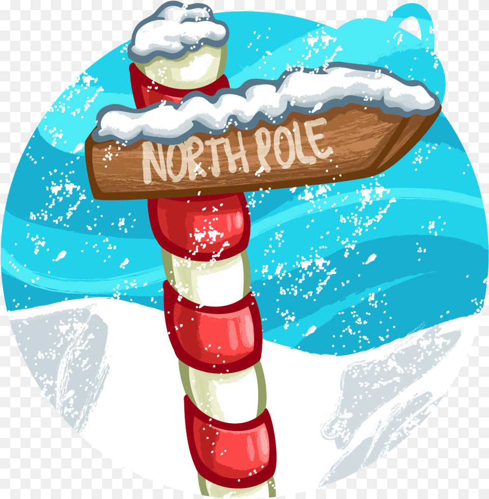 North Pole Illustration Illustration, Cream, Dessert, Food, Ice Cream Free Transparent Png