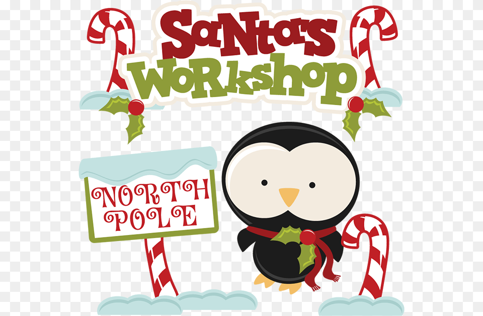 North Pole Santa39s Workshop Clip Art Advertisement, Poster, Graphics, Publication Free Png