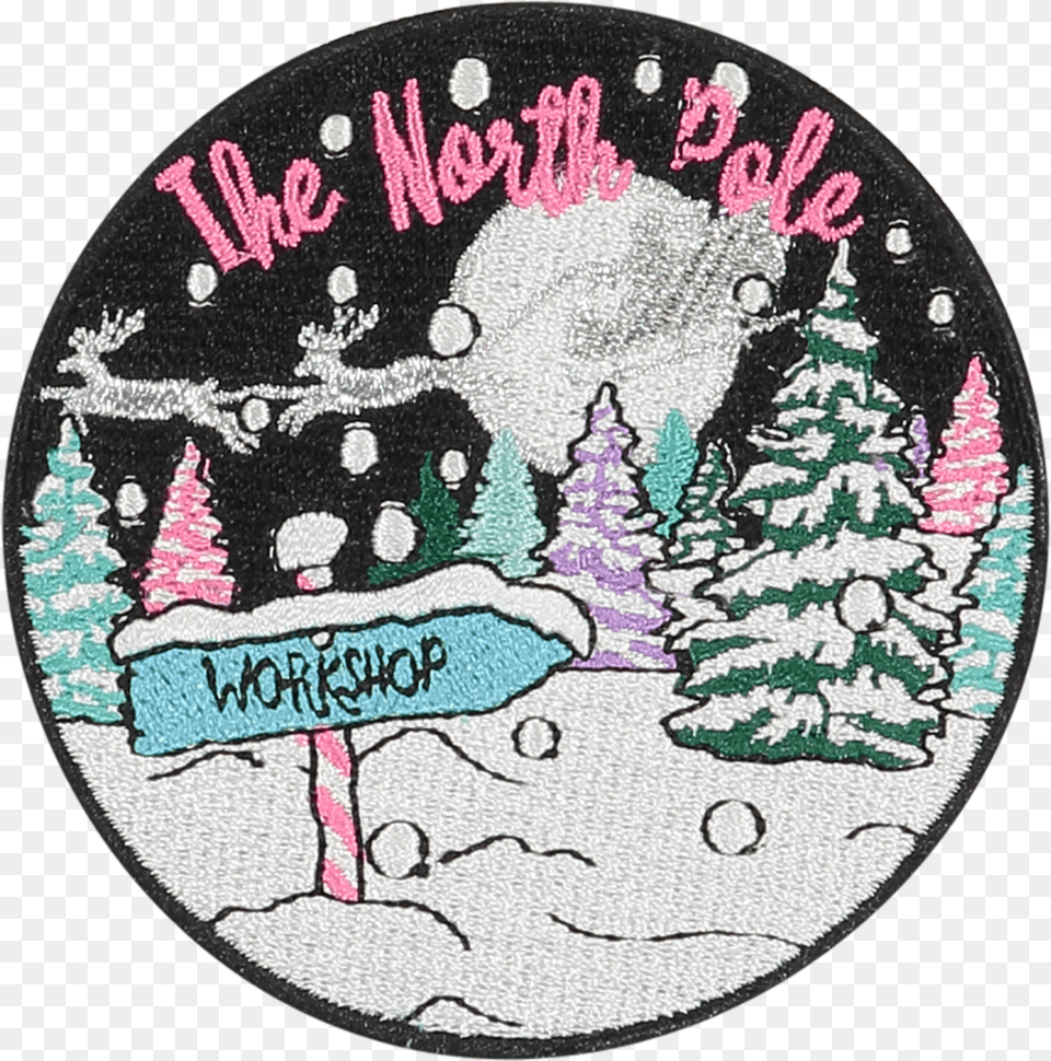 North Pole Sticker Patch Illustration Png
