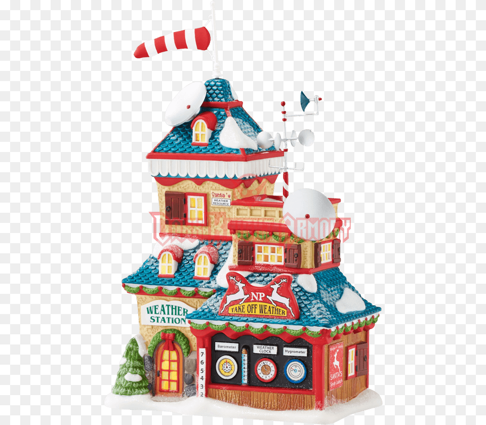 North Pole Weather Station North Pole Weather Station And Accessory Set Department, Birthday Cake, Cake, Cream, Dessert Free Png