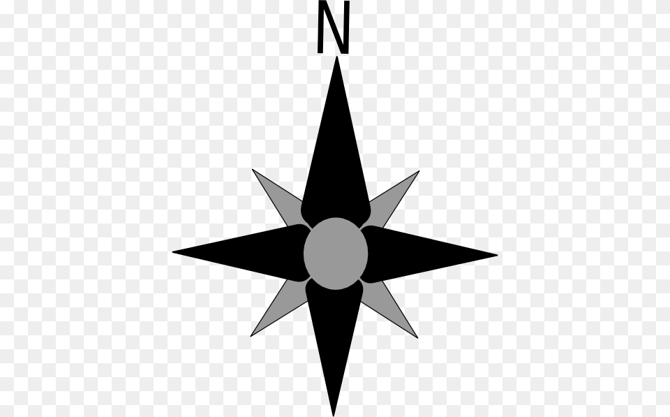 North Star Clip Art Black And White, Symbol, Star Symbol Free Png Download