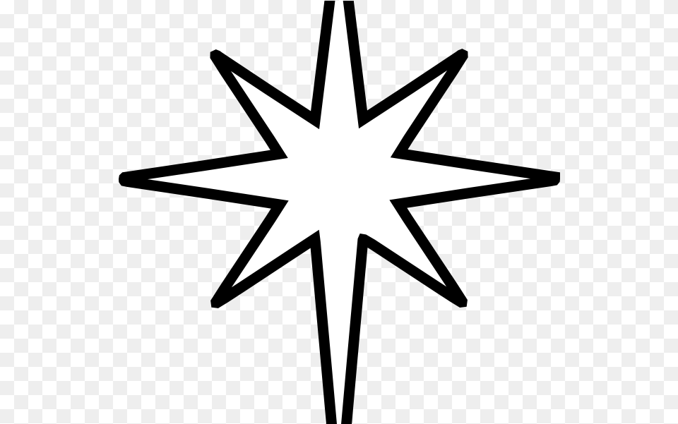 North Star Coloring, Star Symbol, Symbol, Cross Free Png Download