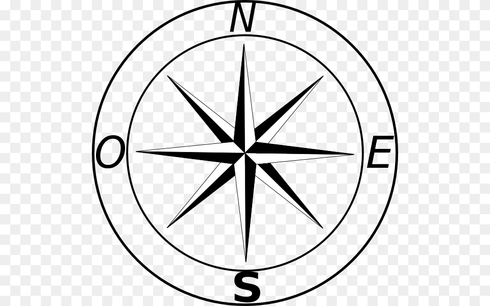 North Star Compass Clip Art Free Transparent Png