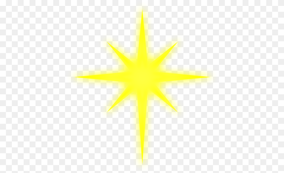 North Star Shining Star, Symbol, Cross, Star Symbol, Outdoors Png