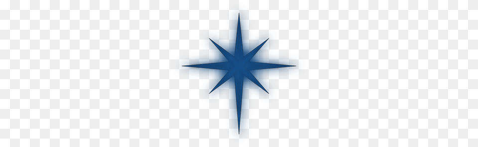 North Star Solid Blue Clip Art For Web, Cross, Leaf, Plant, Symbol Free Png Download