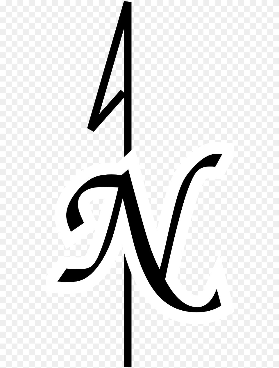 North Symbol Black Arrow White North Map Symbol, Logo, Smoke Pipe, Emblem, Text Free Png Download
