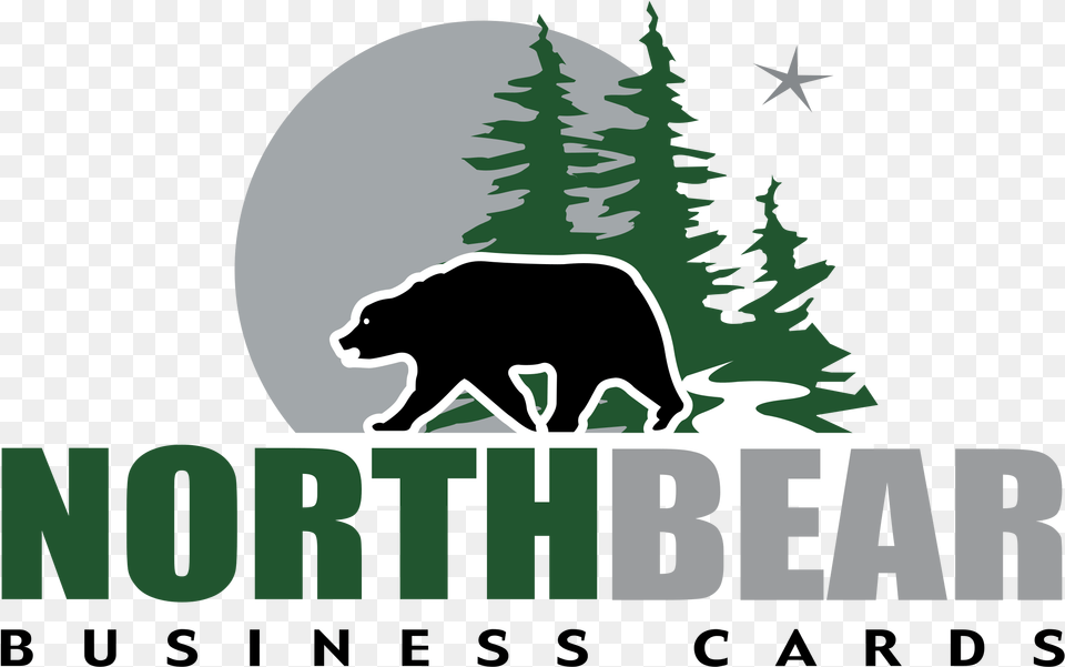 Northbear Business Cards Logo Blue Mountain, Plant, Vegetation, Animal, Mammal Png Image