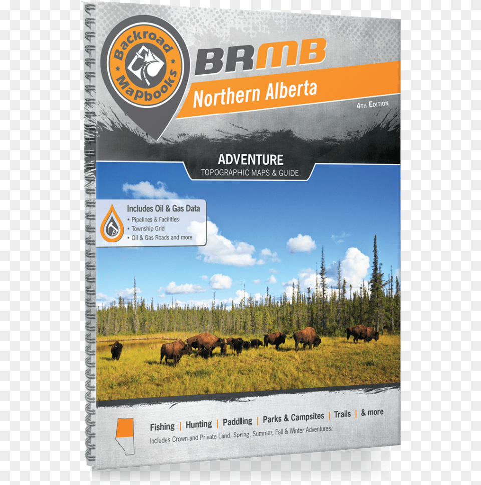 Northern Alberta 4th Edition Backroad Mapbook Northern Alberta, Advertisement, Poster, Mammal, Livestock Png