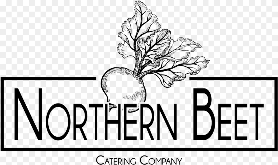 Northern Beet Logo Black Line Art, Gray Free Transparent Png