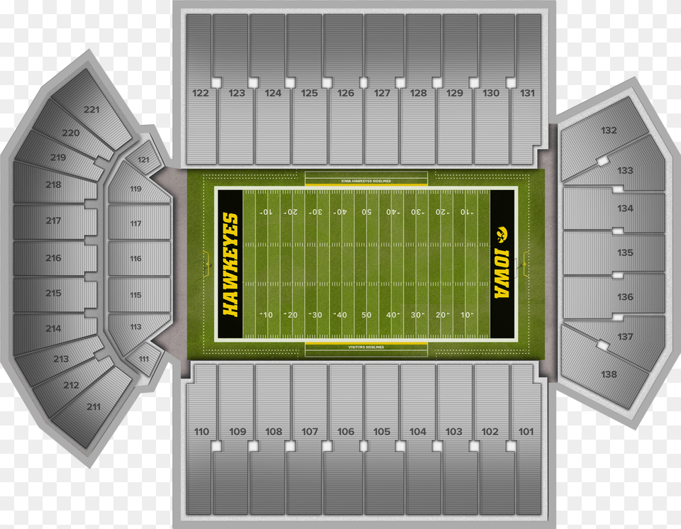 Northern Illinois Football At Iowa Football At Kinnick Kinnick Stadium New Turf, Scoreboard Png