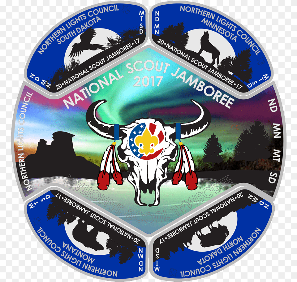 Northern Lights Council National Scout Jamboree Patches, Disk, Dvd, Animal, Cattle Free Png Download