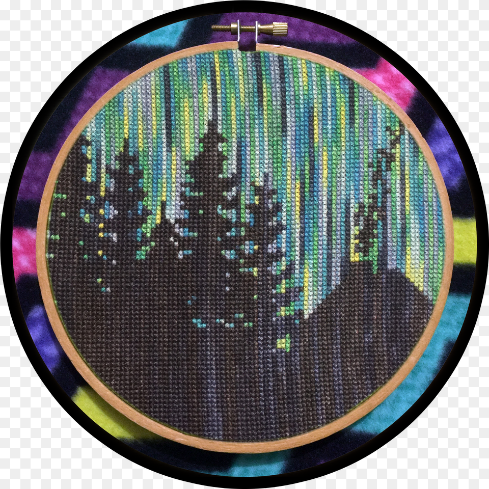 Northern Lights Cross Stitch Kit Free Transparent Png