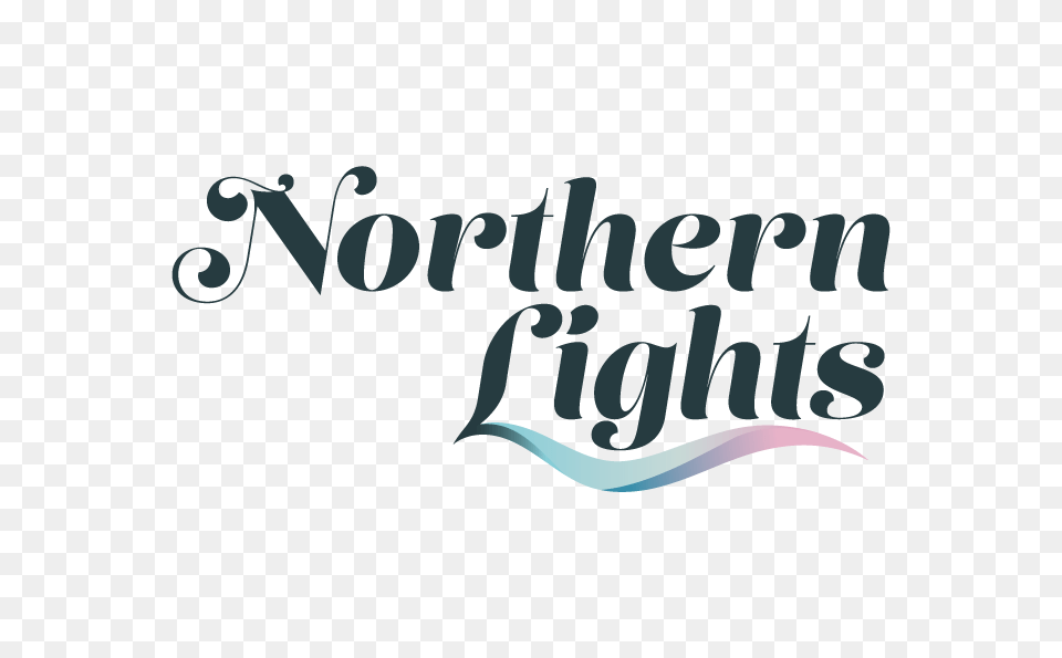 Northern Lights Logo On Behance, Calligraphy, Handwriting, Text Free Transparent Png