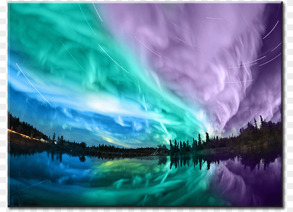 Northern Lights Long Exposure, Nature, Night, Outdoors, Sky Free Png