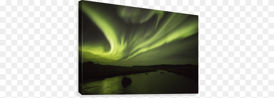 Northern Lights Or Aurora Borealis Glowing Over A Posterazzi Norther, Nature, Night, Outdoors, Sky Free Png