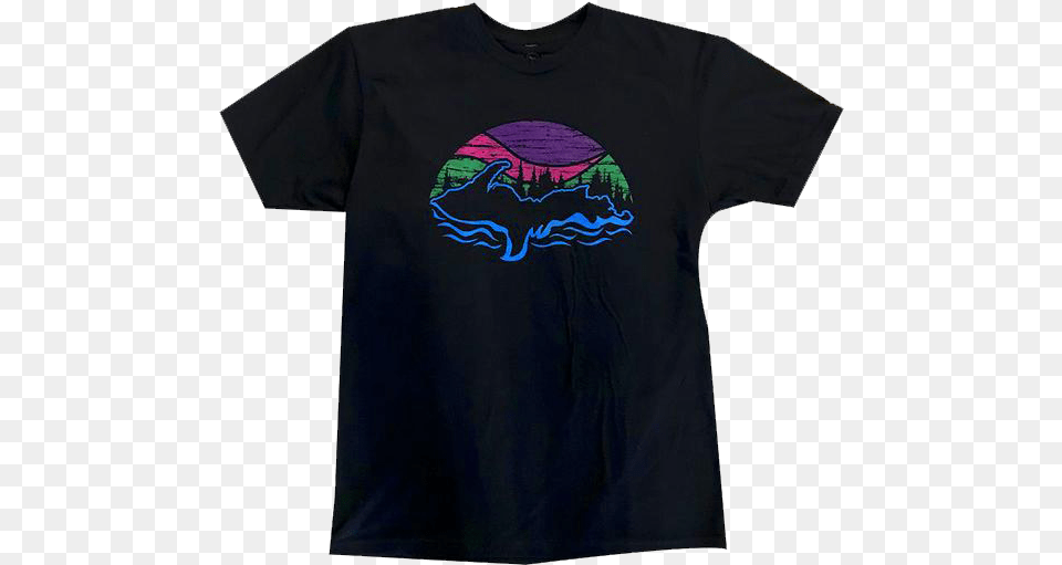 Northern Lightsquot Black T Shirt Humpback Whale, Clothing, T-shirt Png