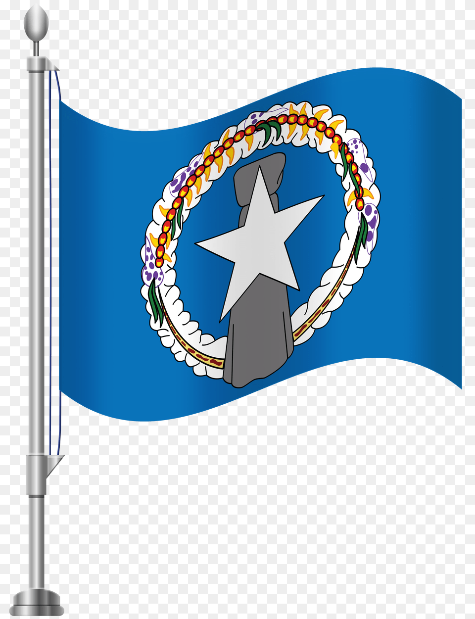 Northern Mariana Islands Flag Clip Art, Symbol, Smoke Pipe Png Image
