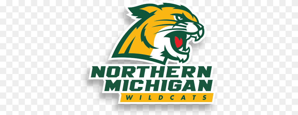 Northern Michigan University Logo Northern Michigan University Wildcats Logo, Animal, Zoo, Dynamite, Weapon Free Png