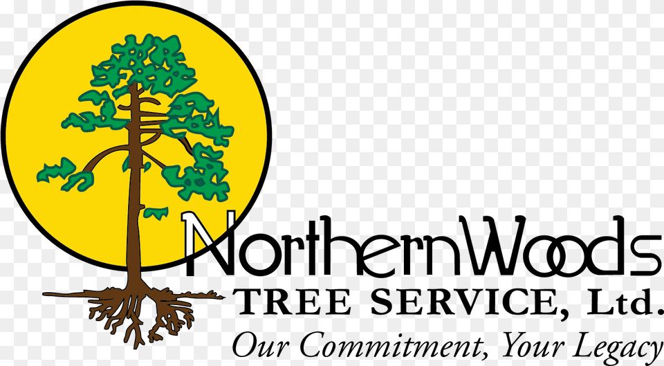 Northern Woods Tree Service Logo Tree, Plant, Root Png Image