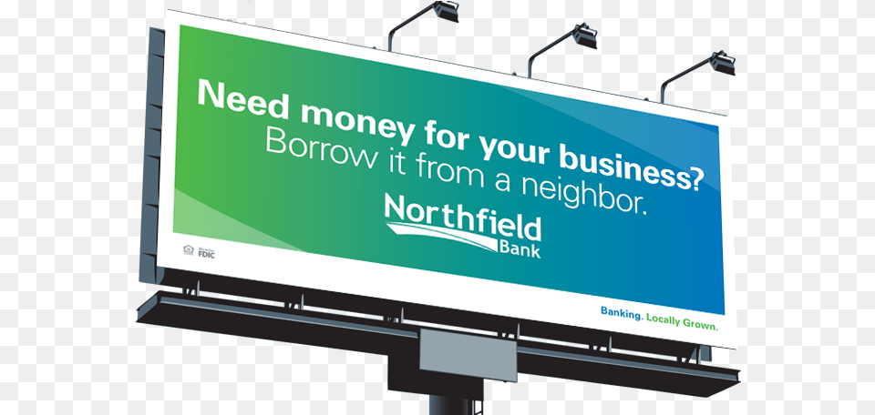 Northfield Bank Commercial Lending Billboard, Advertisement Png