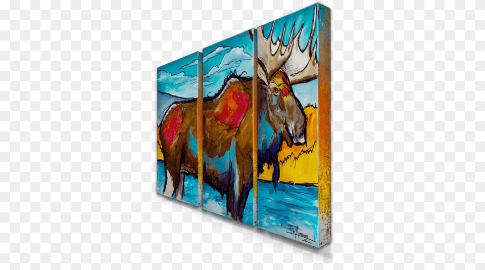 Northparkmoose Ed Andersonm W Signature2 Painting, Art, Modern Art, Computer Hardware, Electronics Png