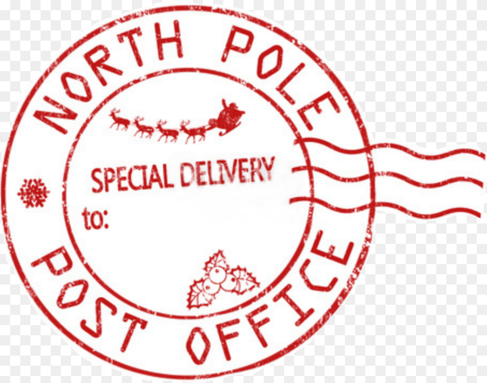 Northpole Santa Santastamp Stamp Northpolepost Circle, Logo Png Image