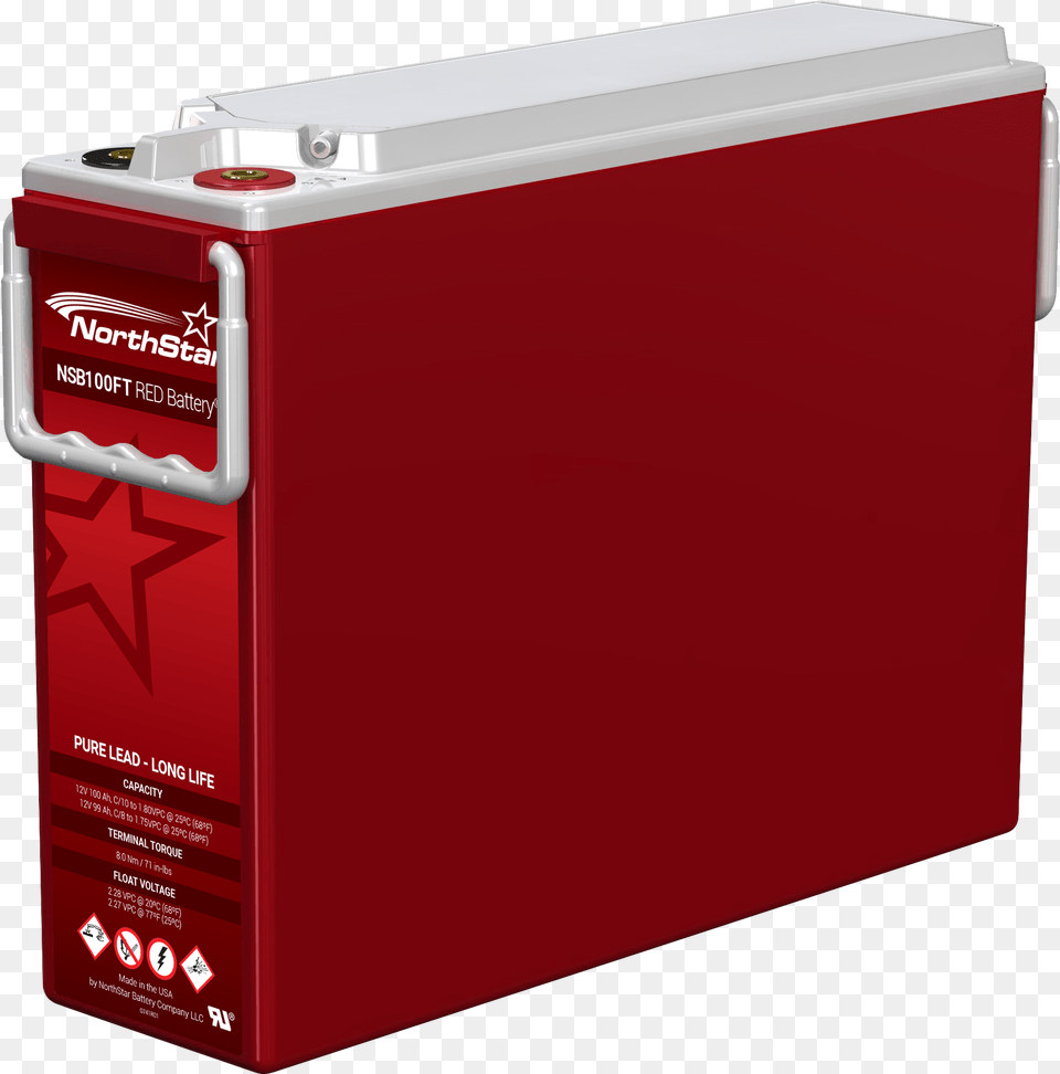 Northstar Nsb100ft Red Battery Northstar Nsb100ft Red Battery, Mailbox, Appliance, Cooler, Device Free Transparent Png