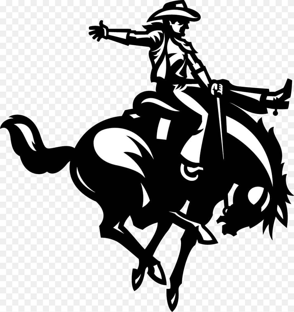 Northwestern Horse And Rider Logo Northwestern Oklahoma State University Mascot, Stencil, Person, Face, Head Png Image