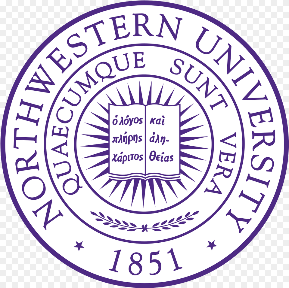Northwestern University Pritzker School Northwestern University Logo, Badge, Symbol, Disk, Text Free Png