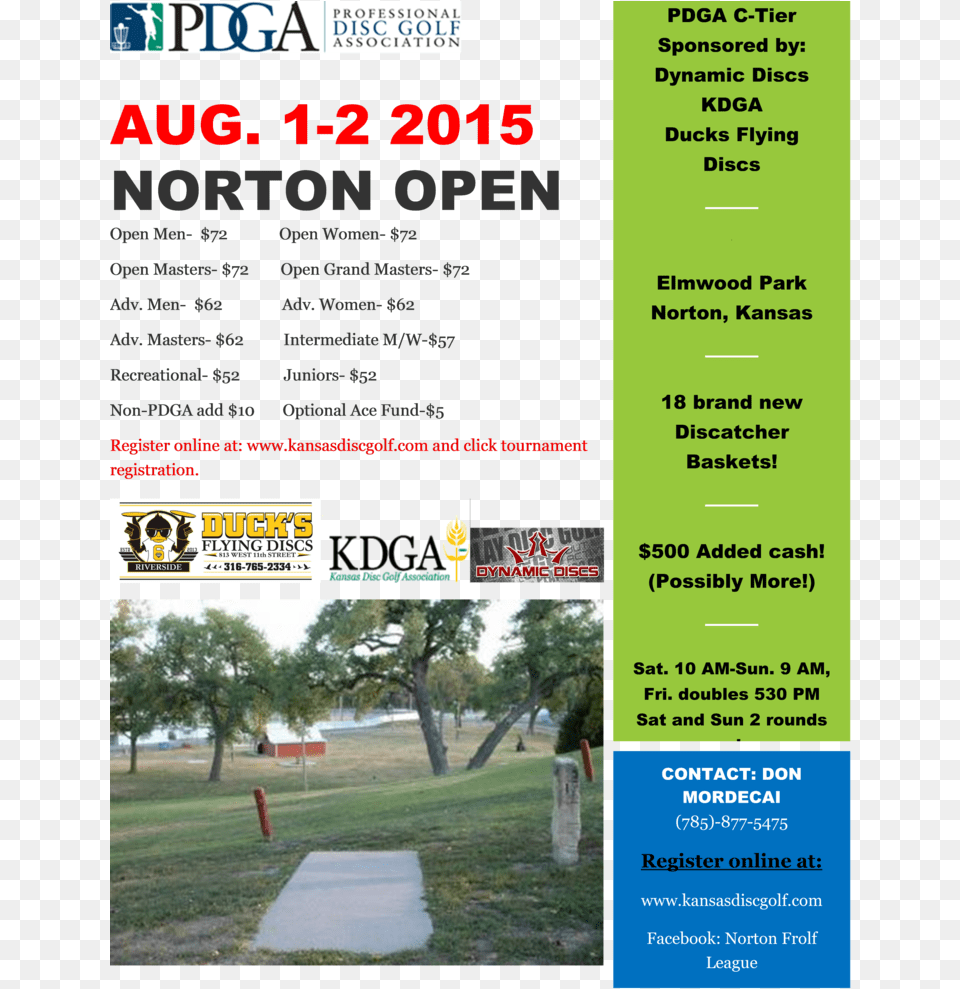 Norton Open Pdga C Tier Aug Professional Disc Golf Association, Advertisement, Poster, Grass, Plant Free Png