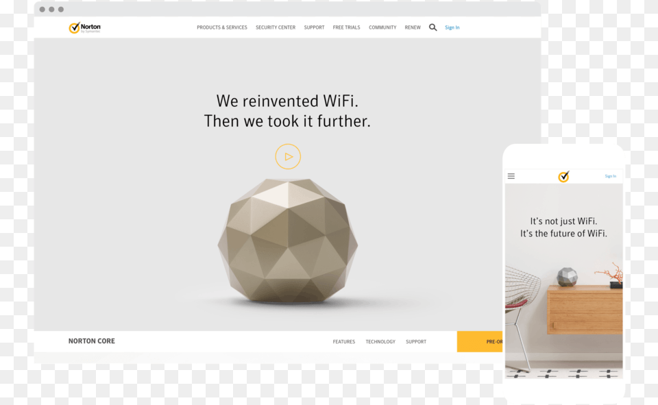 Nortoncore Mockups Browser Phone Norton Core, Page, Sphere, Text, File Free Transparent Png