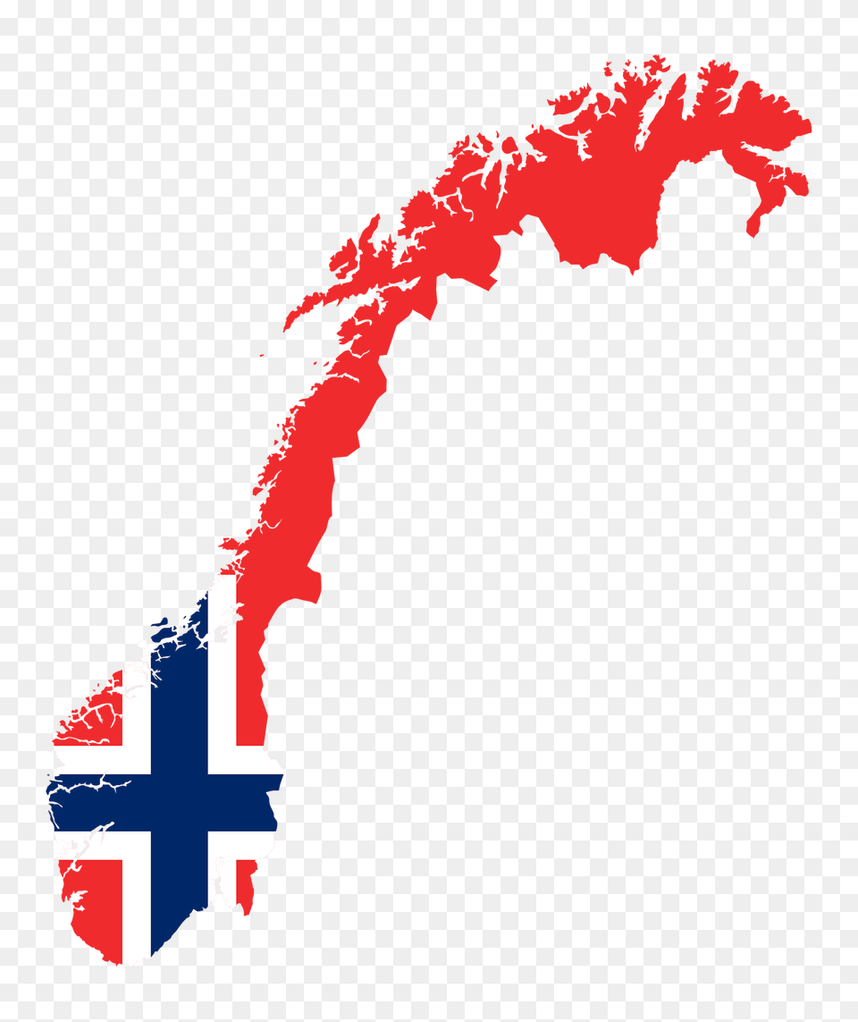 Norway Map Flag Clipart Free Png
