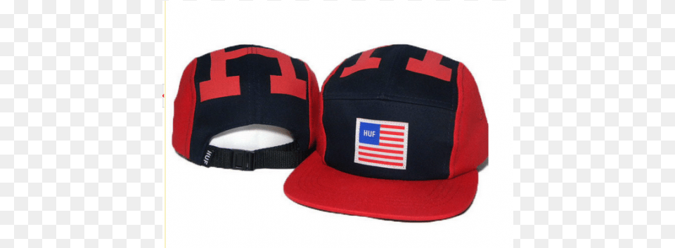 Norway Pre Order Huf America Flag Box Logo Strapback Hat, Baseball Cap, Cap, Clothing Free Transparent Png