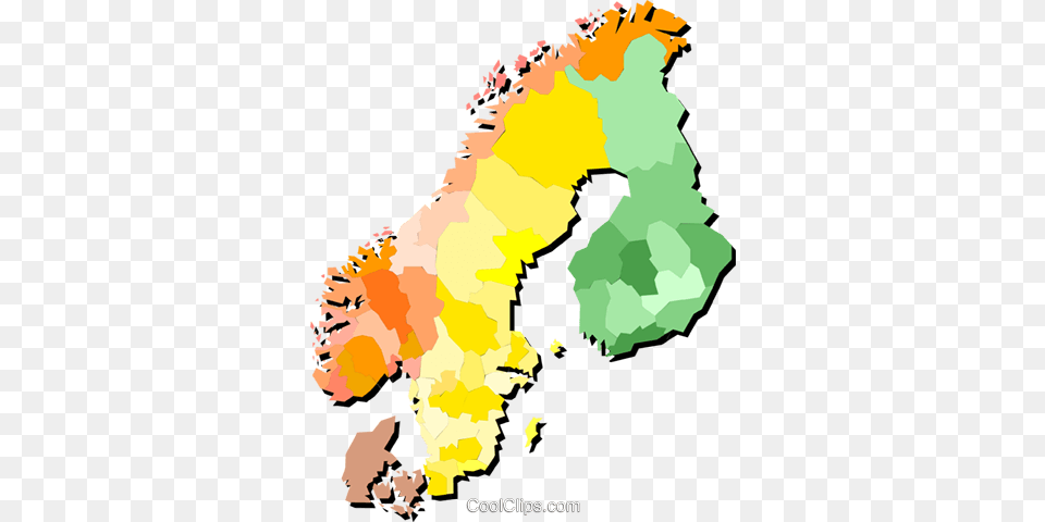 Norway Sweden Denmark Royalty Vector Clip Art Illustration, Chart, Map, Plot, Atlas Png